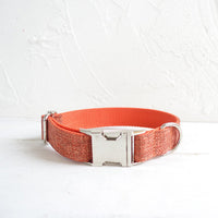 HKM-2179005 Large Orange Polyester Dog Collar - Multiple Sizes Available