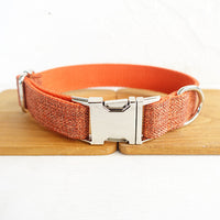 HKM-2179005 Large Orange Polyester Dog Collar - Multiple Sizes Available