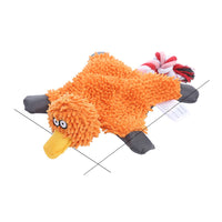 HKM-2180029 Donkey Shape Chew Toy for Dogs - Plush Corduroy Squeaky Molar Training Toy