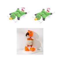 HKM-2180029 Donkey Shape Chew Toy for Dogs - Plush Corduroy Squeaky Molar Training Toy