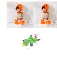 HKM-2180029 Donkey Shape Chew Toy for Dogs - Plush Corduroy Squeaky Molar Training Toy