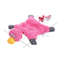 HKM-2180029 Donkey Shape Chew Toy for Dogs - Plush Corduroy Squeaky Molar Training Toy
