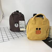 HKM-2181437 Pet Backpack in Duckling Design - Cotton Canvas Schoolbag for Dogs, Available in Large and Small Sizes