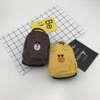 HKM-2181437 Pet Backpack in Duckling Design - Cotton Canvas Schoolbag for Dogs, Available in Large and Small Sizes