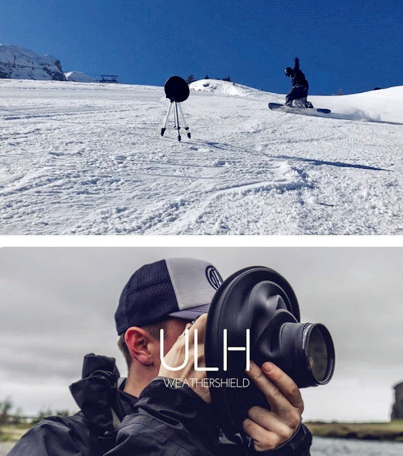 HKM-218195 Anti-Reflective Silica Gel Lens Hood for SLR Cameras - 21cm Diameter