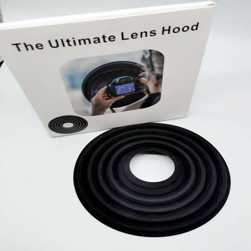 HKM-218195 Anti-Reflective Silica Gel Lens Hood for SLR Cameras - 21cm Diameter