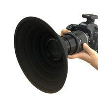 HKM-218195 Anti-Reflective Silica Gel Lens Hood for SLR Cameras - 21cm Diameter