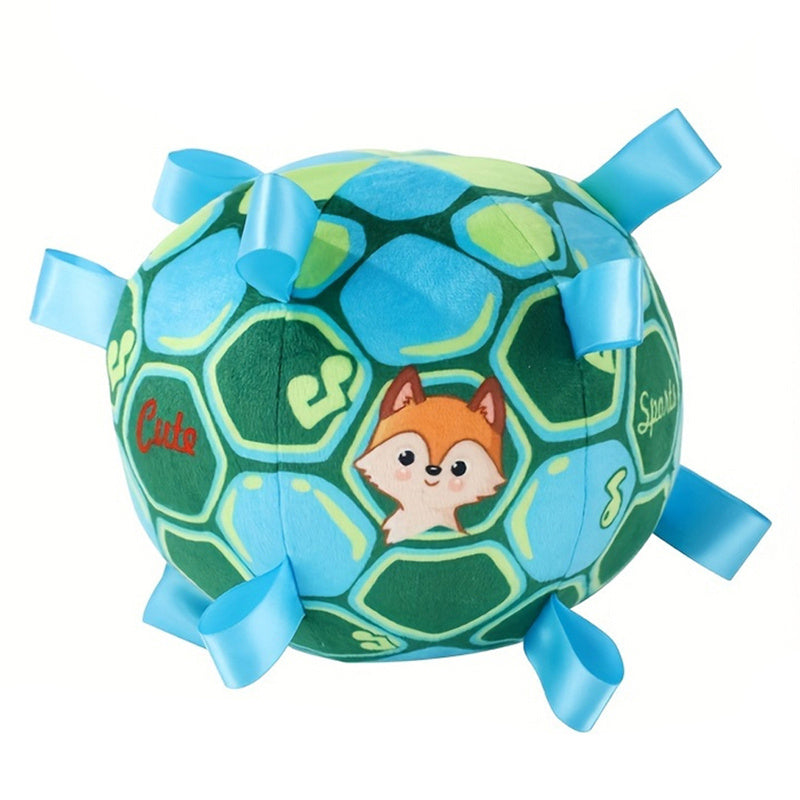 HKM-2182461 Durable Interactive Dog Toy with Plush Handle and Bells for Aggressive Chewers, 15cm