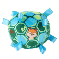 HKM-2182461 Durable Interactive Dog Toy with Plush Handle and Bells for Aggressive Chewers, 15cm