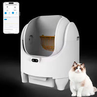 HKM-218259 Automatic Self-Cleaning Cat Litter Box with Odor Control, Large Capacity, Comfortable Design, Eco-Friendly Plastic Material.