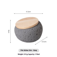 HKM-2182845 Pet Memorial Cement Cinerary Urn for Ash Storage