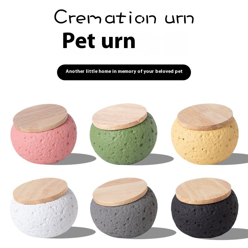 HKM-2182845 Pet Memorial Cement Cinerary Urn for Ash Storage