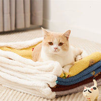 HKM-2183229 Cozy Flannel Pet Blanket for Cats and Small Dogs - Soft, Warm, Machine Washable Options Available