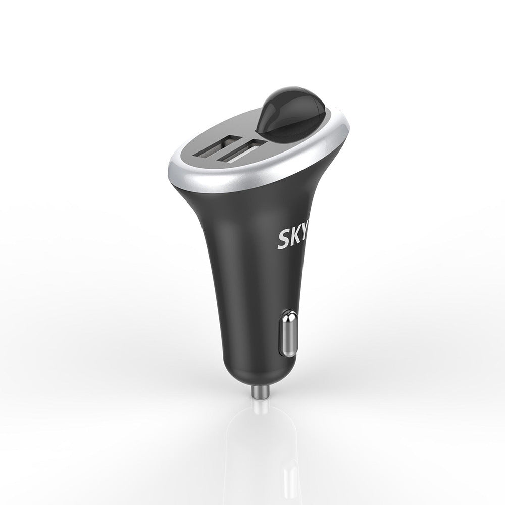 HKM-218707 Bluetooth Car Headset with 4-Hour Call Duration - Available in Blue, Black, Green, Gold