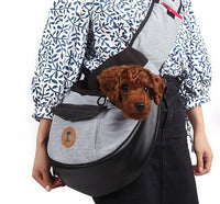 HKM-2187197 Fashionable Cotton Pet Travel Bag with Breathable Design - 28x36x13 CM