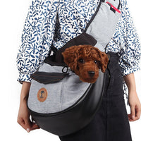 HKM-2187197 Fashionable Cotton Pet Travel Bag with Breathable Design - 28x36x13 CM
