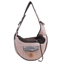 HKM-2187197 Fashionable Cotton Pet Travel Bag with Breathable Design - 28x36x13 CM