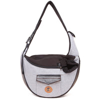 HKM-2187197 Fashionable Cotton Pet Travel Bag with Breathable Design - 28x36x13 CM