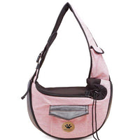 HKM-2187197 Fashionable Cotton Pet Travel Bag with Breathable Design - 28x36x13 CM