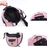 HKM-2187197 Fashionable Cotton Pet Travel Bag with Breathable Design - 28x36x13 CM
