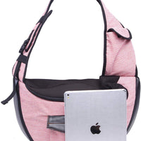 HKM-2187197 Fashionable Cotton Pet Travel Bag with Breathable Design - 28x36x13 CM