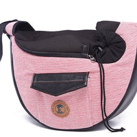 HKM-2187197 Fashionable Cotton Pet Travel Bag with Breathable Design - 28x36x13 CM