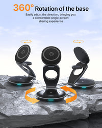 HKM-218835 3-in-1 Wireless Travel Charging Station for iPhone, AirPods, and iWatch with 30W Adapter