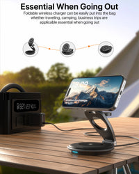 HKM-218835 3-in-1 Wireless Travel Charging Station for iPhone, AirPods, and iWatch with 30W Adapter