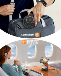 HKM-218835 3-in-1 Wireless Travel Charging Station for iPhone, AirPods, and iWatch with 30W Adapter