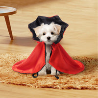 HKM-2189117 Cozy Red Halloween Cloak for Pets - Polyester Pet Clothing