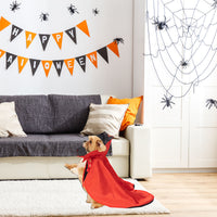 HKM-2189117 Cozy Red Halloween Cloak for Pets - Polyester Pet Clothing
