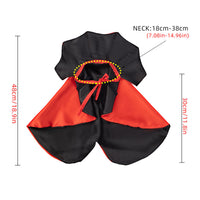 HKM-2189117 Cozy Red Halloween Cloak for Pets - Polyester Pet Clothing