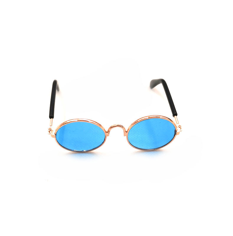 HKM-2189757 Hip Hop Pet Glasses in Various Colors with Stylish Metal Frame and Resin Lenses