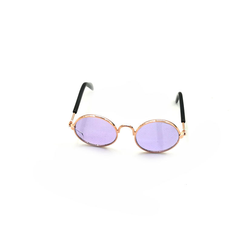 HKM-2189757 Hip Hop Pet Glasses in Various Colors with Stylish Metal Frame and Resin Lenses