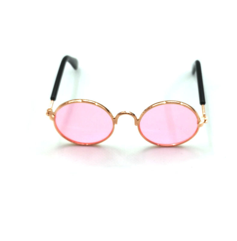 HKM-2189757 Hip Hop Pet Glasses in Various Colors with Stylish Metal Frame and Resin Lenses