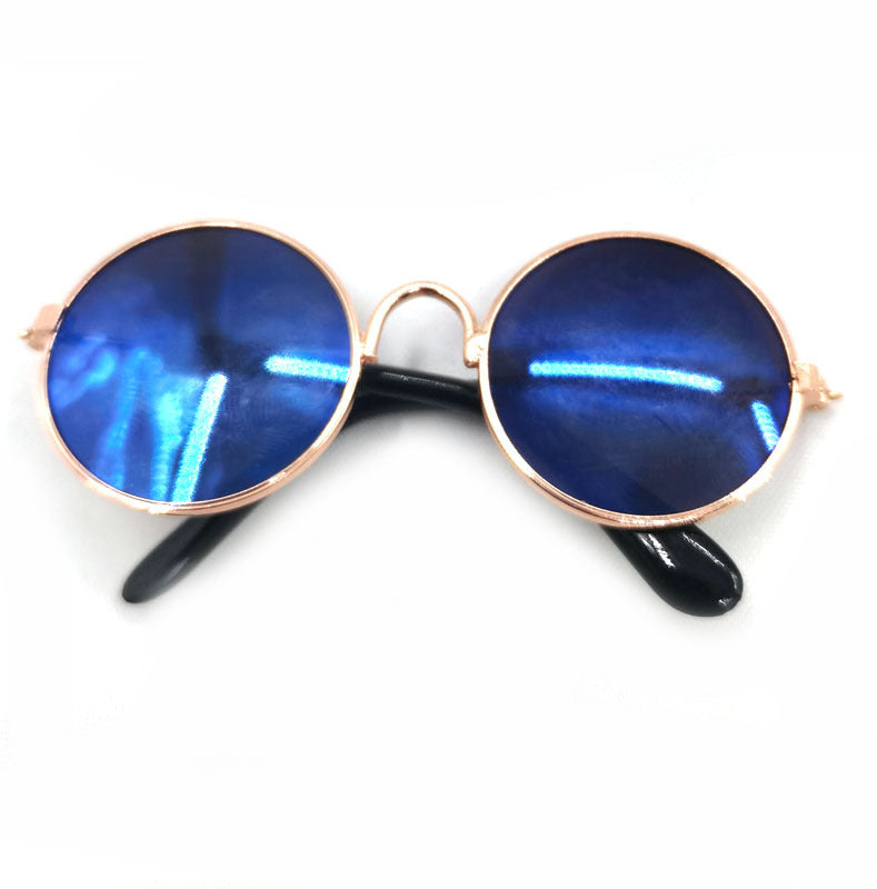 HKM-2189757 Hip Hop Pet Glasses in Various Colors with Stylish Metal Frame and Resin Lenses