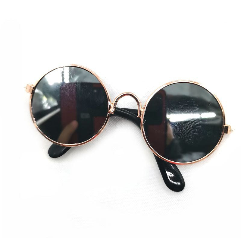 HKM-2189757 Hip Hop Pet Glasses in Various Colors with Stylish Metal Frame and Resin Lenses