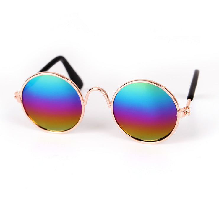 HKM-2189757 Hip Hop Pet Glasses in Various Colors with Stylish Metal Frame and Resin Lenses