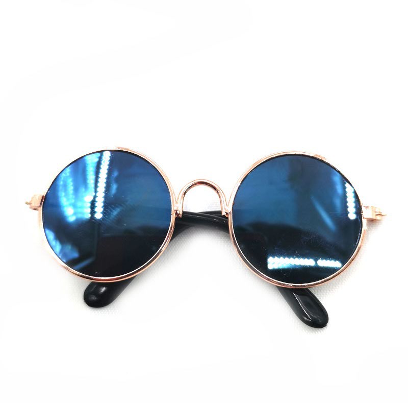 HKM-2189757 Hip Hop Pet Glasses in Various Colors with Stylish Metal Frame and Resin Lenses