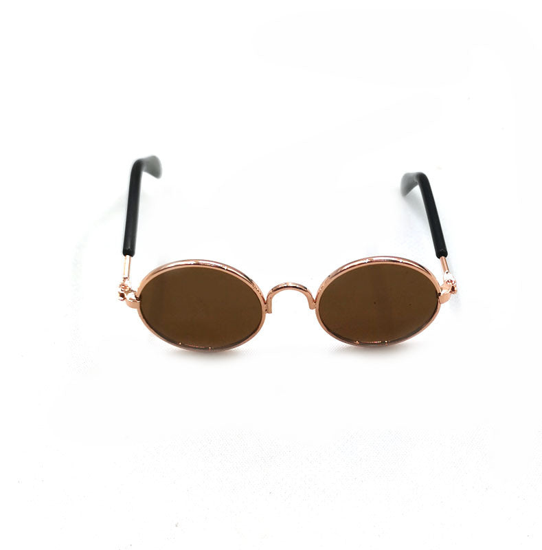 HKM-2189757 Hip Hop Pet Glasses in Various Colors with Stylish Metal Frame and Resin Lenses