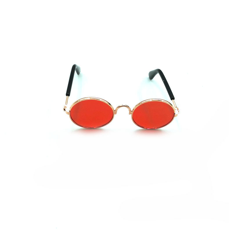 HKM-2189757 Hip Hop Pet Glasses in Various Colors with Stylish Metal Frame and Resin Lenses