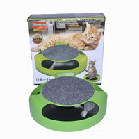 HKM-2190909 Shadowless Rotating Mouse and Cat Turntable in Plastic, Size 25 x 6.5 cm, Box Size 21 x 21 x 8 cm