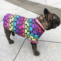 HKM-2191293 Skull Print Cotton T-Shirt Vest for Small to Extra Large Dogs