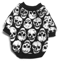 HKM-2191293 Skull Print Cotton T-Shirt Vest for Small to Extra Large Dogs