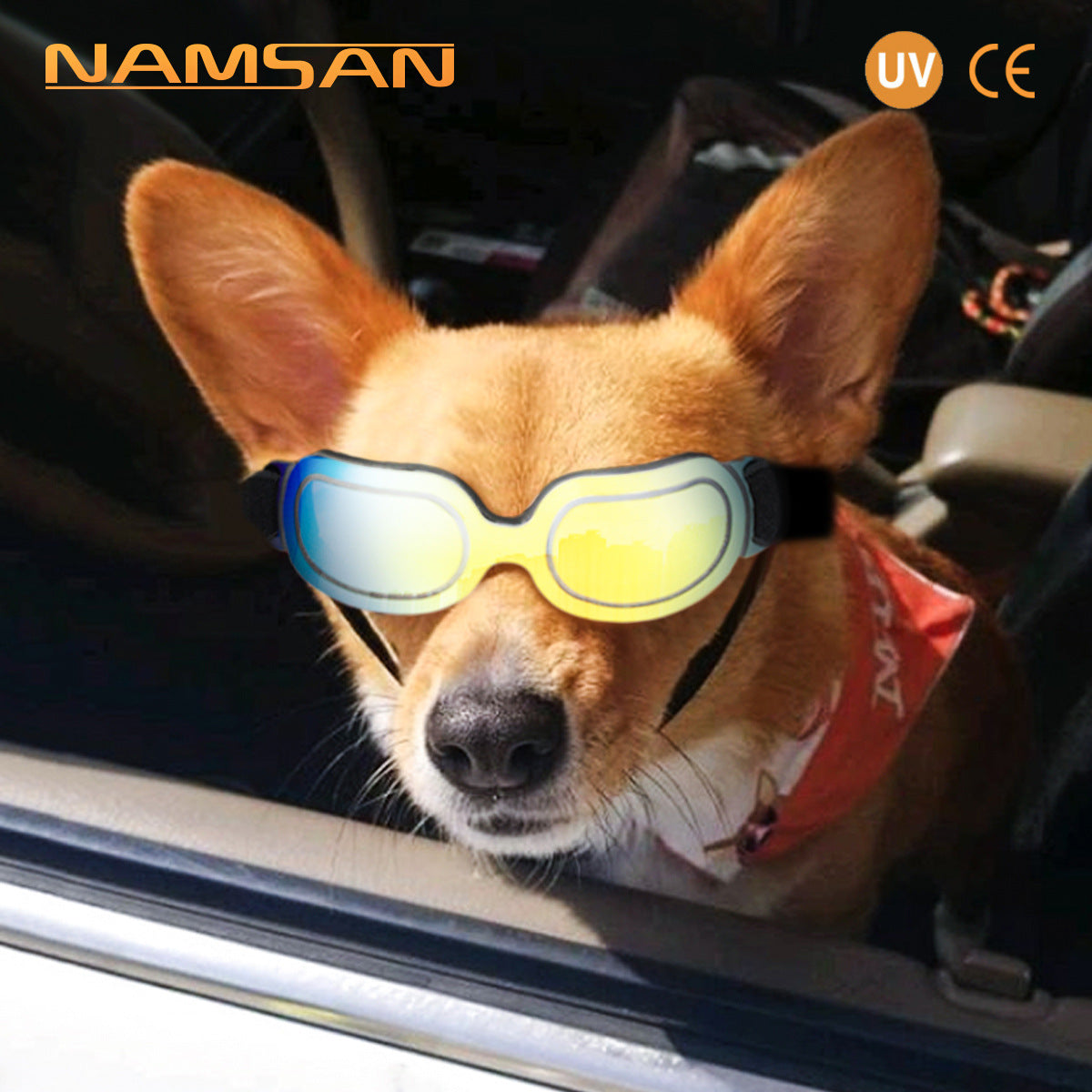 HKM-2192317 Colorful Dog and Cat Sunglasses with UV Protection ¨C Stylish and Durable Pet Eye Wear