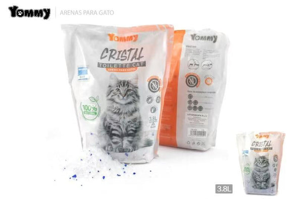 HKM-2192573 Crystal Cat Litter, 3.8L - Premium Absorbent & Odor Control Formula