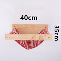 HKM-2193981 Wall-Mounted Wooden Cat Hammock for Cozy Resting Spaces