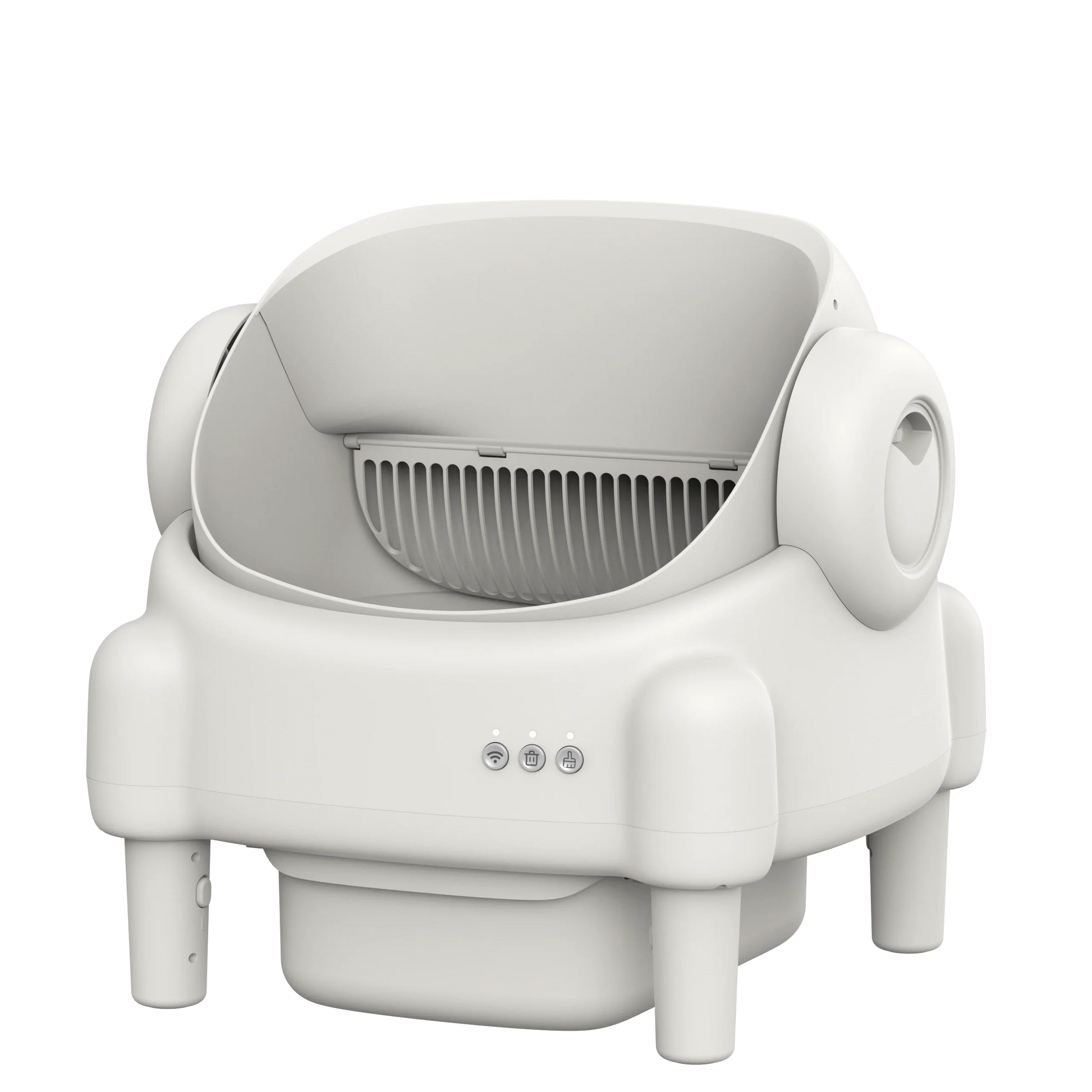 HKM-219411 Smart Cat Litter Box with Intelligent Self-Cleaning Function, Large Capacity and App Control, Open Design