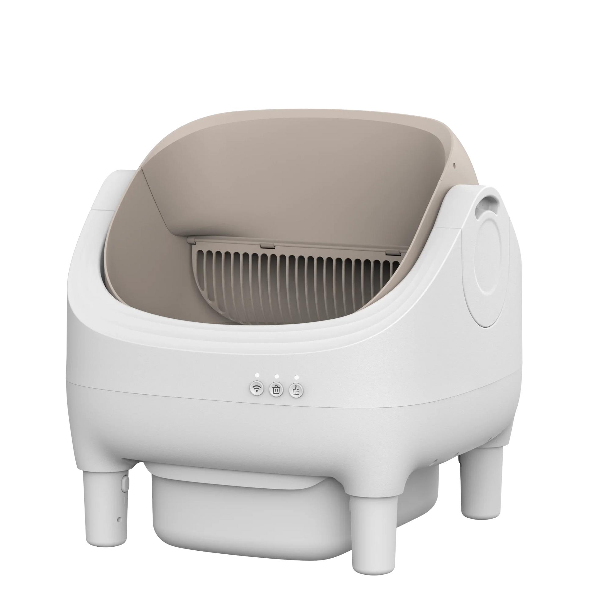 HKM-219411 Smart Cat Litter Box with Intelligent Self-Cleaning Function, Large Capacity and App Control, Open Design