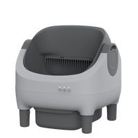 HKM-219411 Smart Cat Litter Box with Intelligent Self-Cleaning Function, Large Capacity and App Control, Open Design